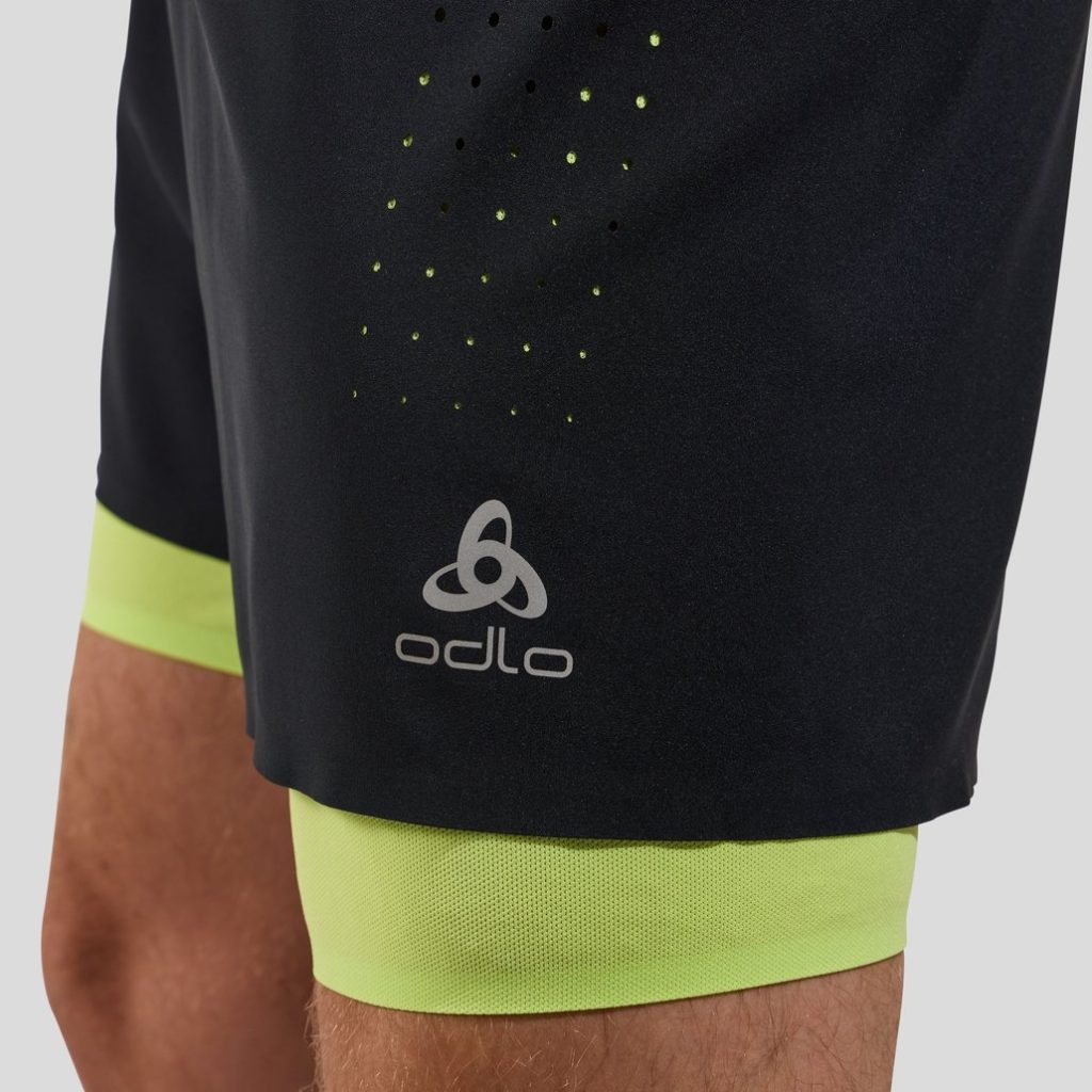 Odlo Herren Zeroweight 5 Inch 2-in-1 Laufshorts